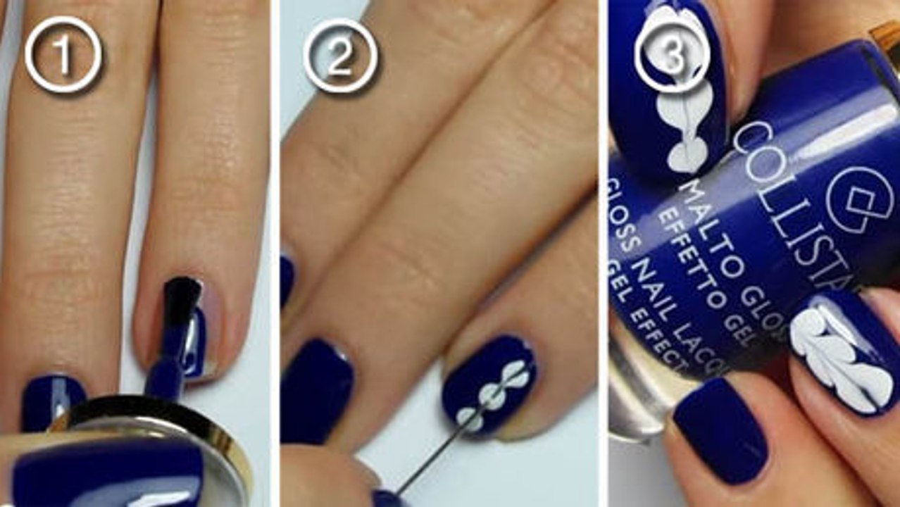 Diese Nail Art verwirklicht sich dank einem erstaunlichen Objekt. Haben Sie es erraten?