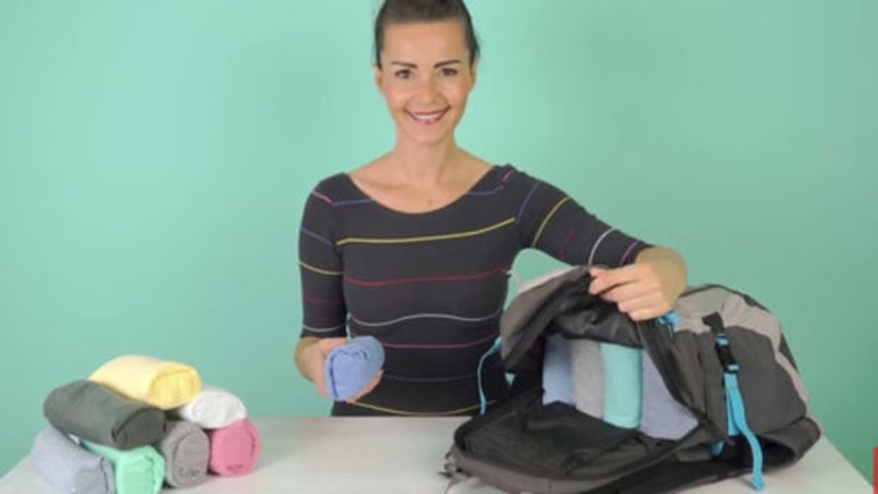 Das ist der beste Weg, ein T-Shirt zu falten und dabei ein Maximum an Platz zu sparen.