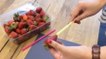 Sie wollen Erdbeeren entstielen, ohne sie zu schneiden? Dann ist dieser Trick ist für Sie.