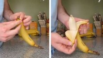 Entdecken Sie, wie man eine Banane richtig schält. Diese Technik wird Ihr Leben erleichtern.