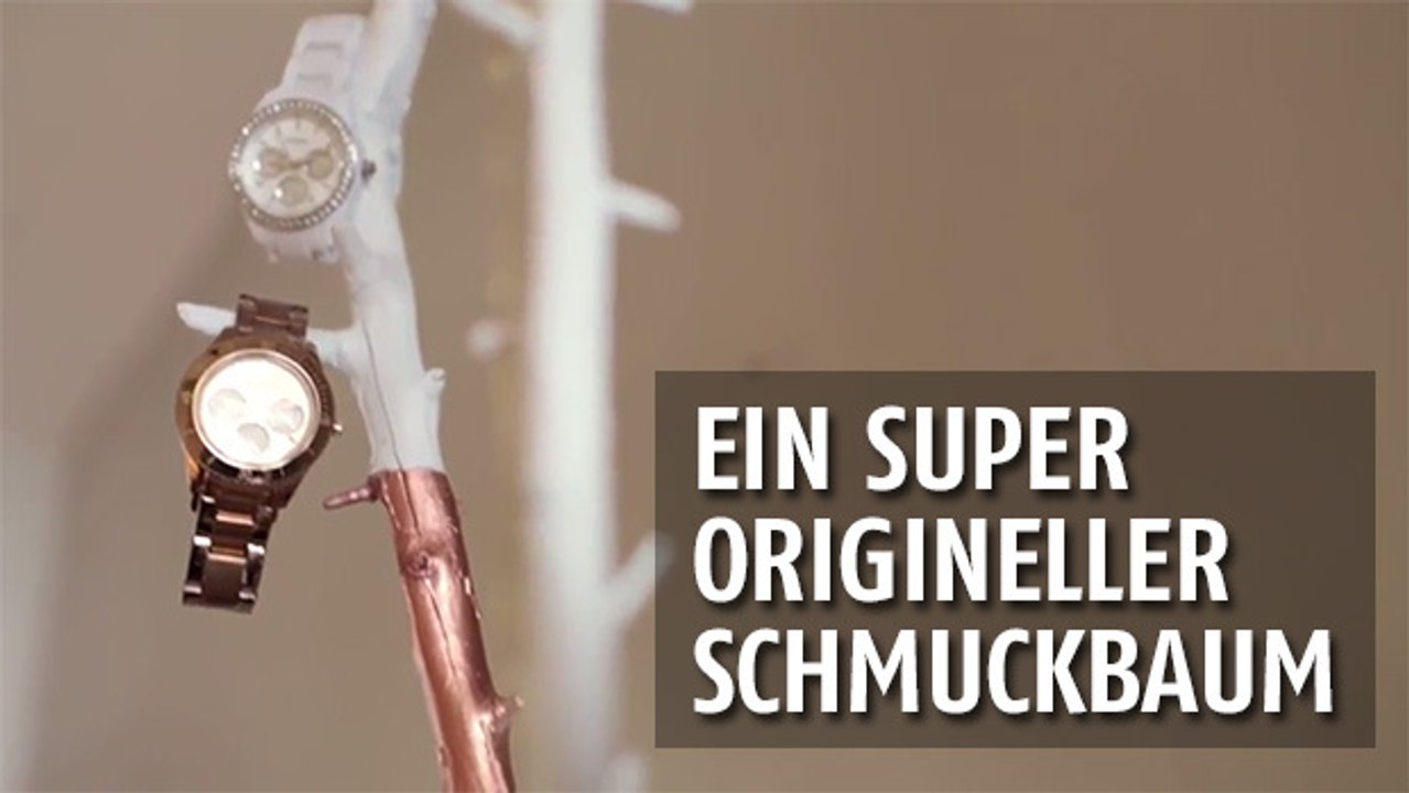 Sie wissen nicht, wo Sie Ihren Schmuck unterbringen sollen? Kreieren Sie in wenigen Minuten einen eigenen Schmuckbaum!