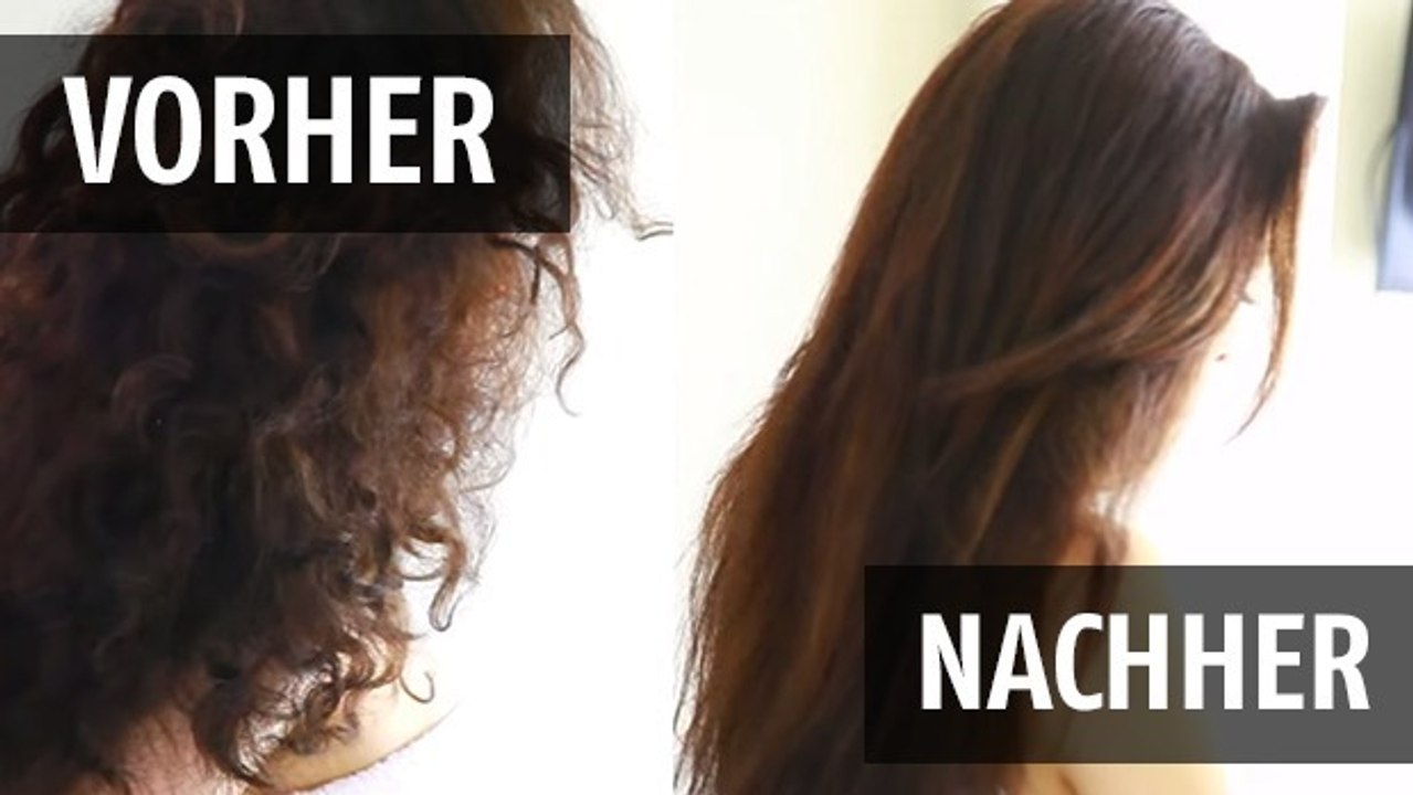 Haare ohne hitze glätten - so funktioniert's