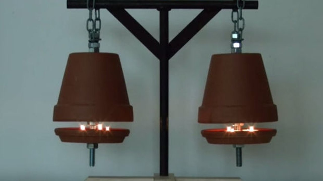 Diese Lampe lässt sich ganz leicht basteln. Eine originelle Deko!