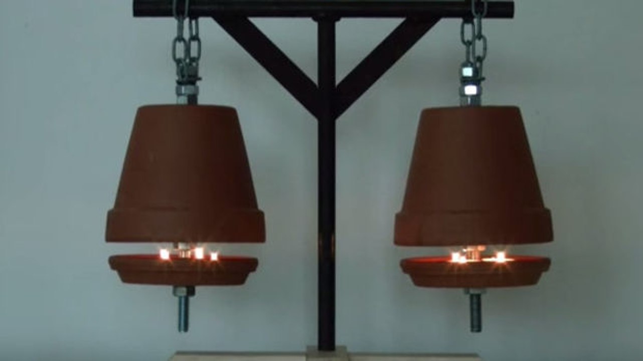 Diese lampe lässt sich ganz leicht basteln. eine originelle deko!