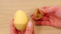 Kartoffeln schälen: Ohne Sparschäler in wenigen Sekunden