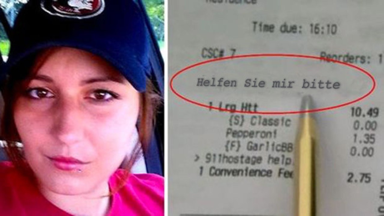 In Gefangenschaft ihres Freundes ruft diese Frau den Pizzadienst, um ihre Kinder zu retten.