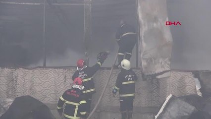 NİĞDE'DE BAKIR FABRİKASINDA KORKUTAN YANGIN