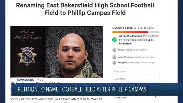 Petition seeks to honor KCSO Deputy Phillip Campas at East High School