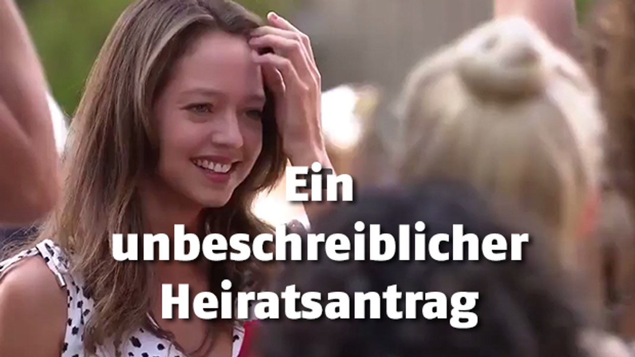 Ein Mann hat um die Hand seiner Freundin angehalten und er hat dabei keine Kosten und Mühen gescheut!