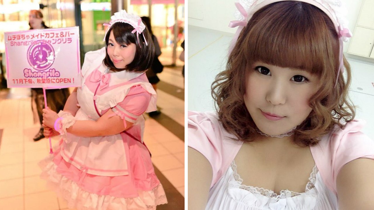 Food-Bar mit fülligen Kellnerinnen für weibliche Gäste mit Rundungen.