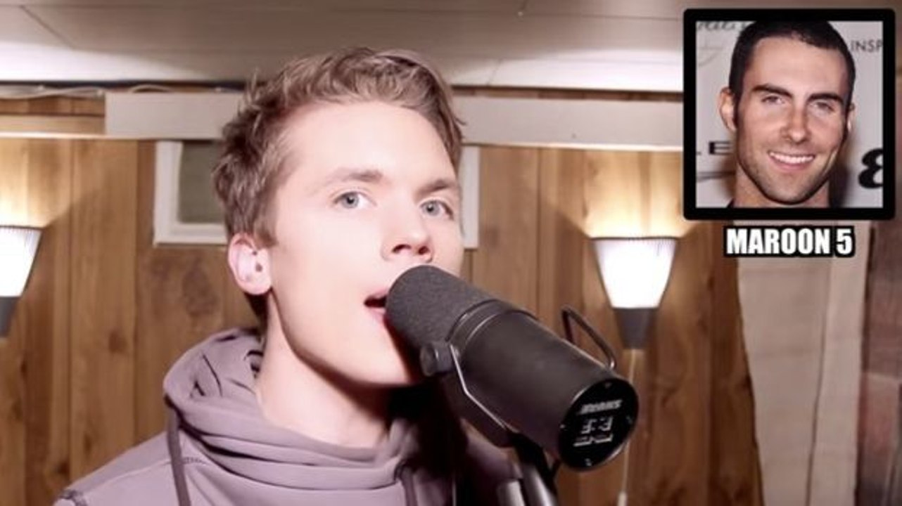 Er imitiert perfekt die Stimme von 14 Sängern!