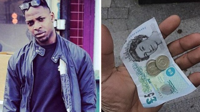 Als er einer Passantin das Geld zurückgeben will, das sie auf der Straße verloren hat, erntet er nur Undank.