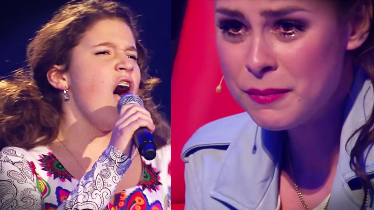 The voice: eine 13-jährige rührt die jury zu tränen