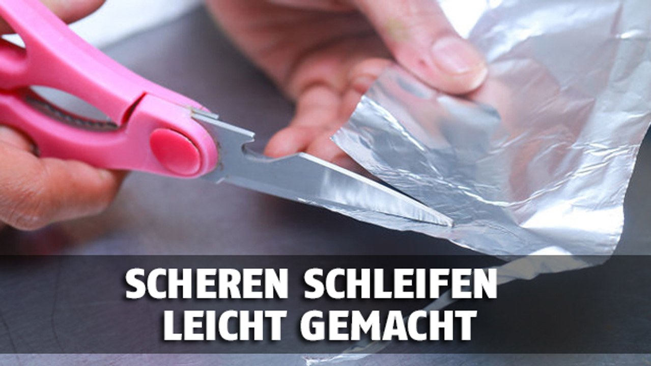 Schneidet eure Schere nicht mehr? Einfaches Aluminiumpapier kann das ändern!