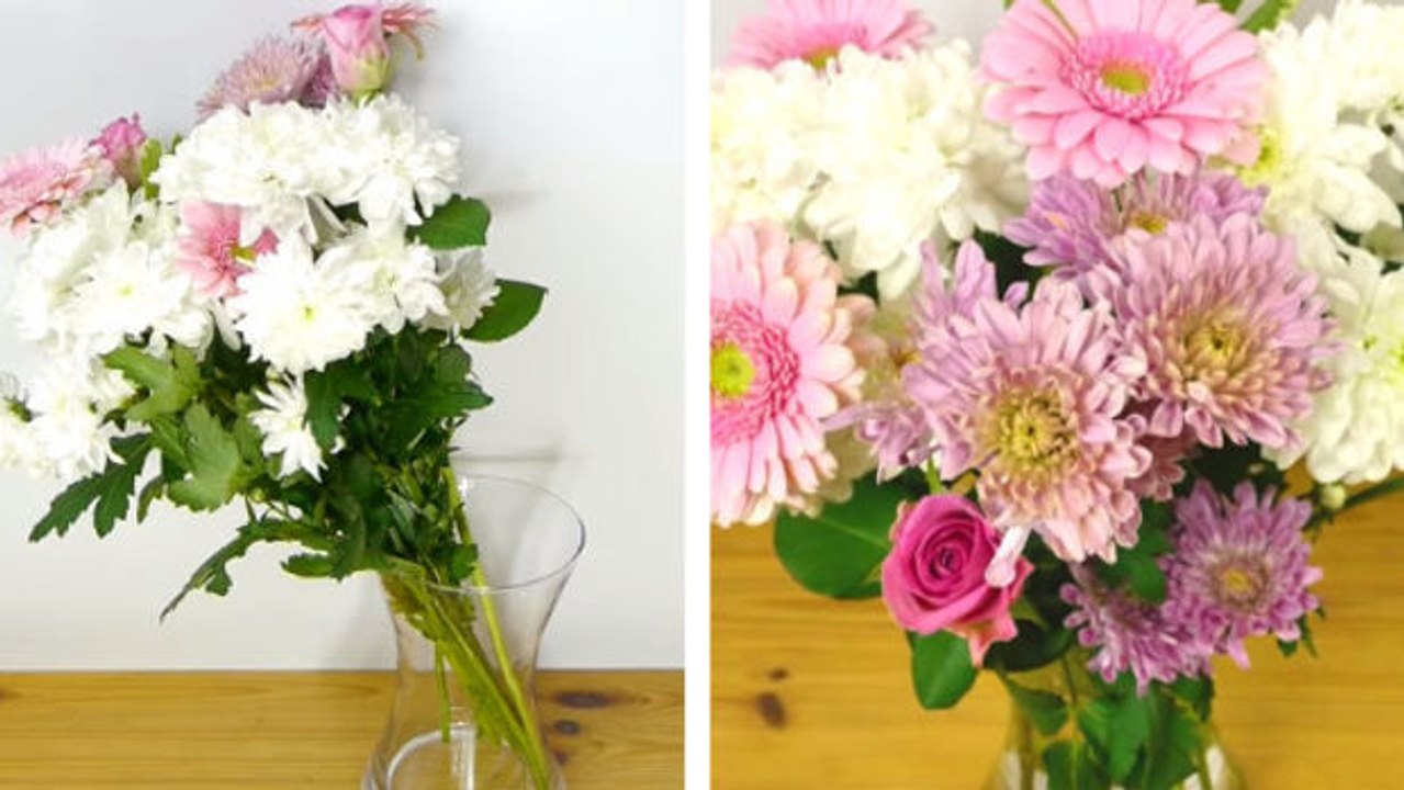 Du liebst Blumen? Dieser Tipp lässt deine Blumensträuße viel schöner aussehen!