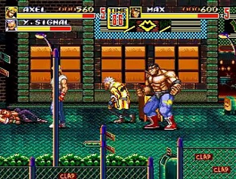 Streets of Rage 2 online multiplayer - megadrive
