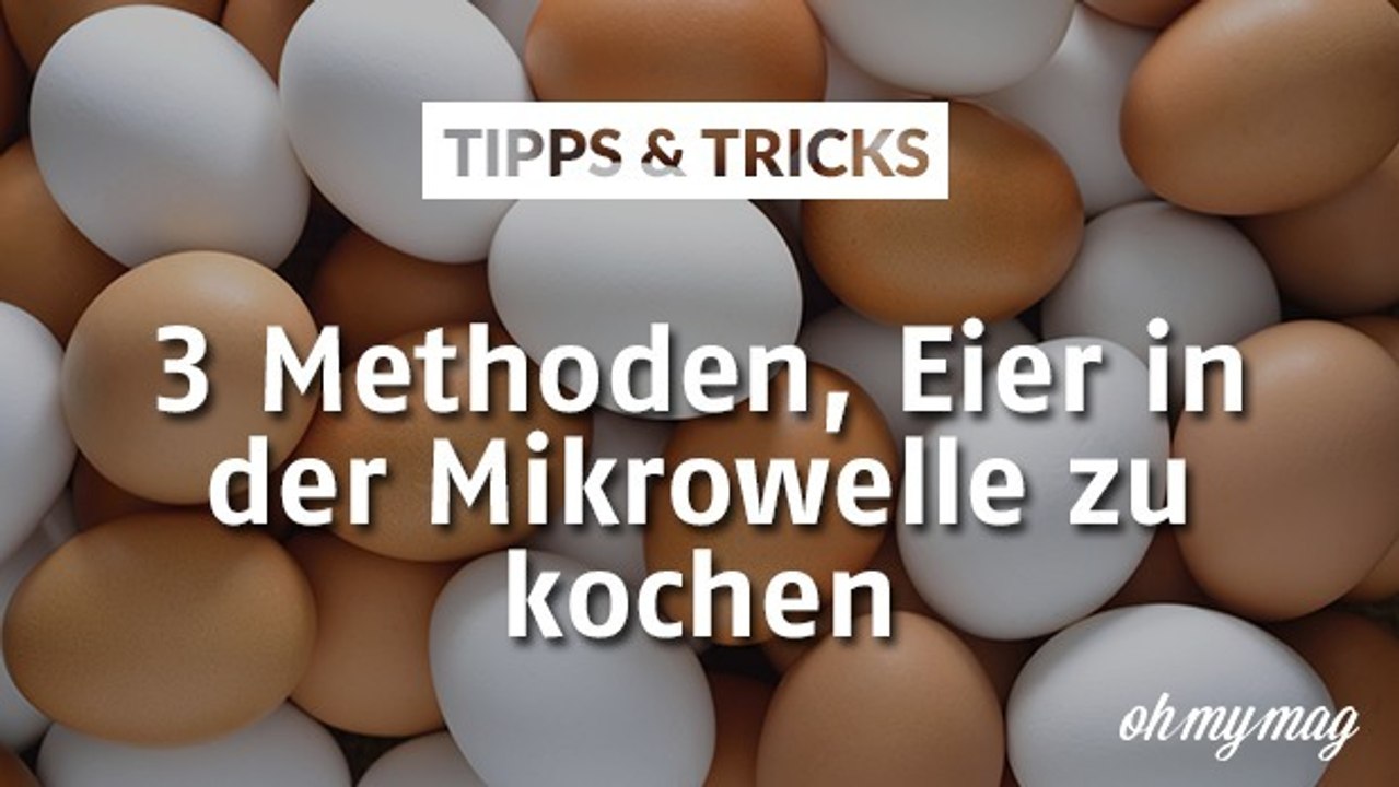 Eier in der Mikrowelle zubereiten
