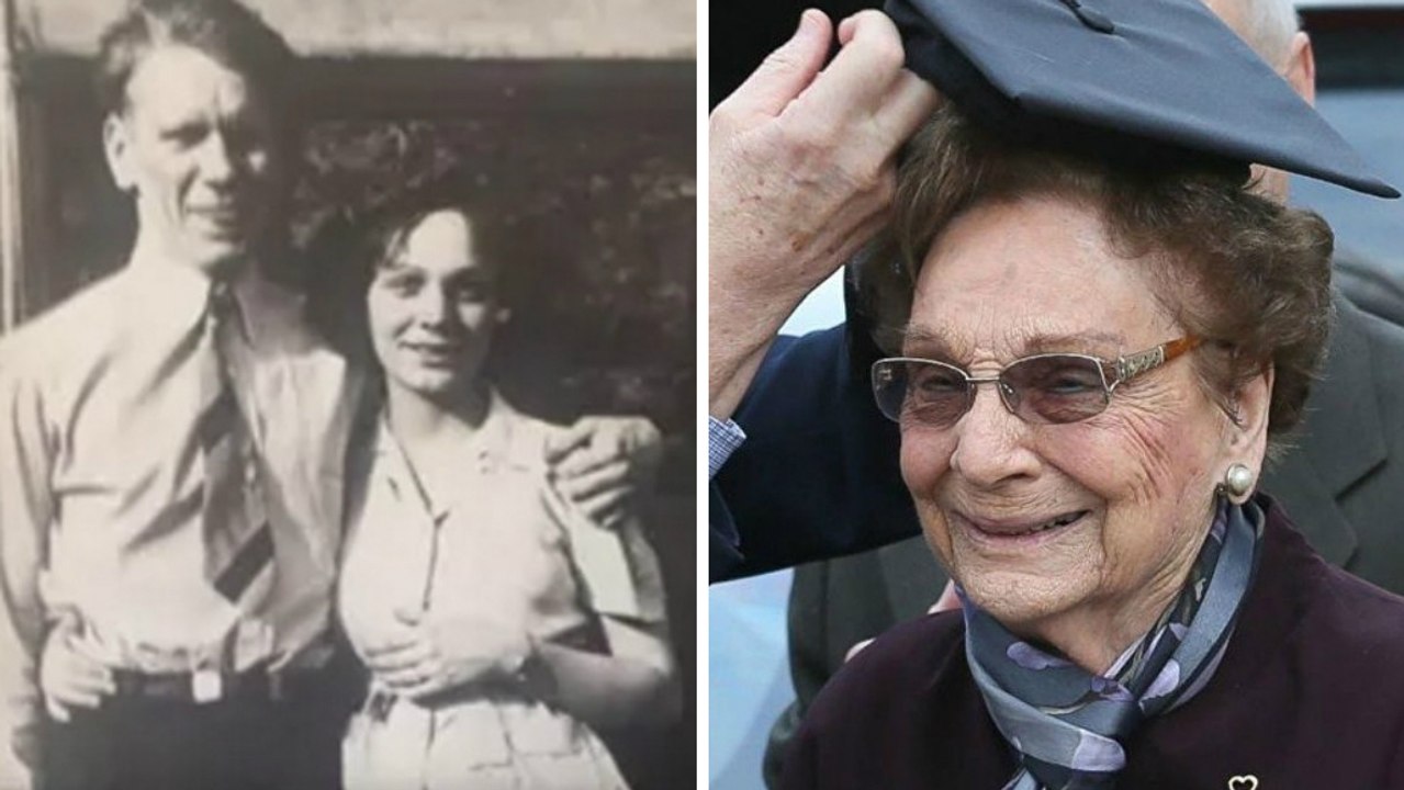 Weil sie verheiratet und schwanger war, wurde sie 1942 von ihrer Schule verwiesen. Aber mit 93 Jahren gibt es doch noch ein Happy End für sie ...