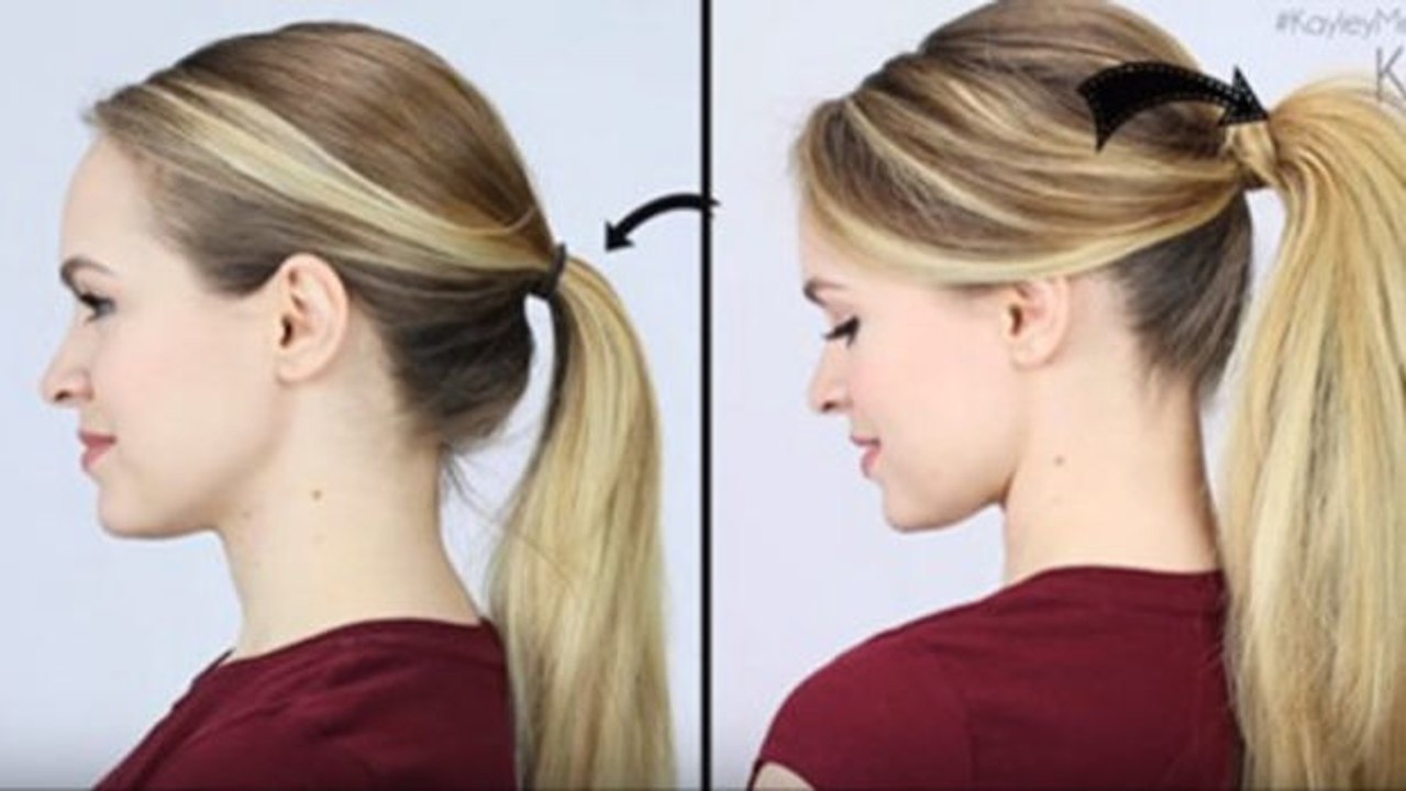 Mehr Volumen für deinen Pferdeschwanz in wenigen Sekunden