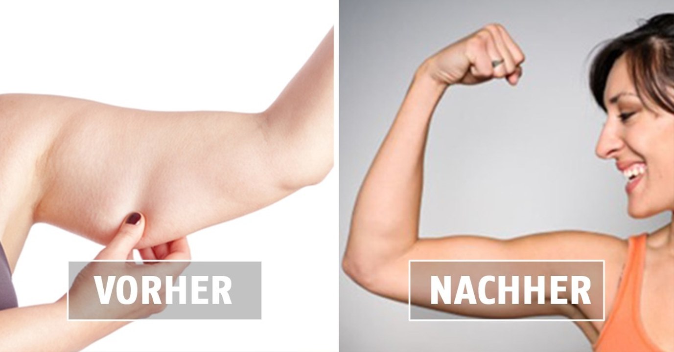 Wow, durch diesen Trick hat sie keine schlaffen Arme mehr!