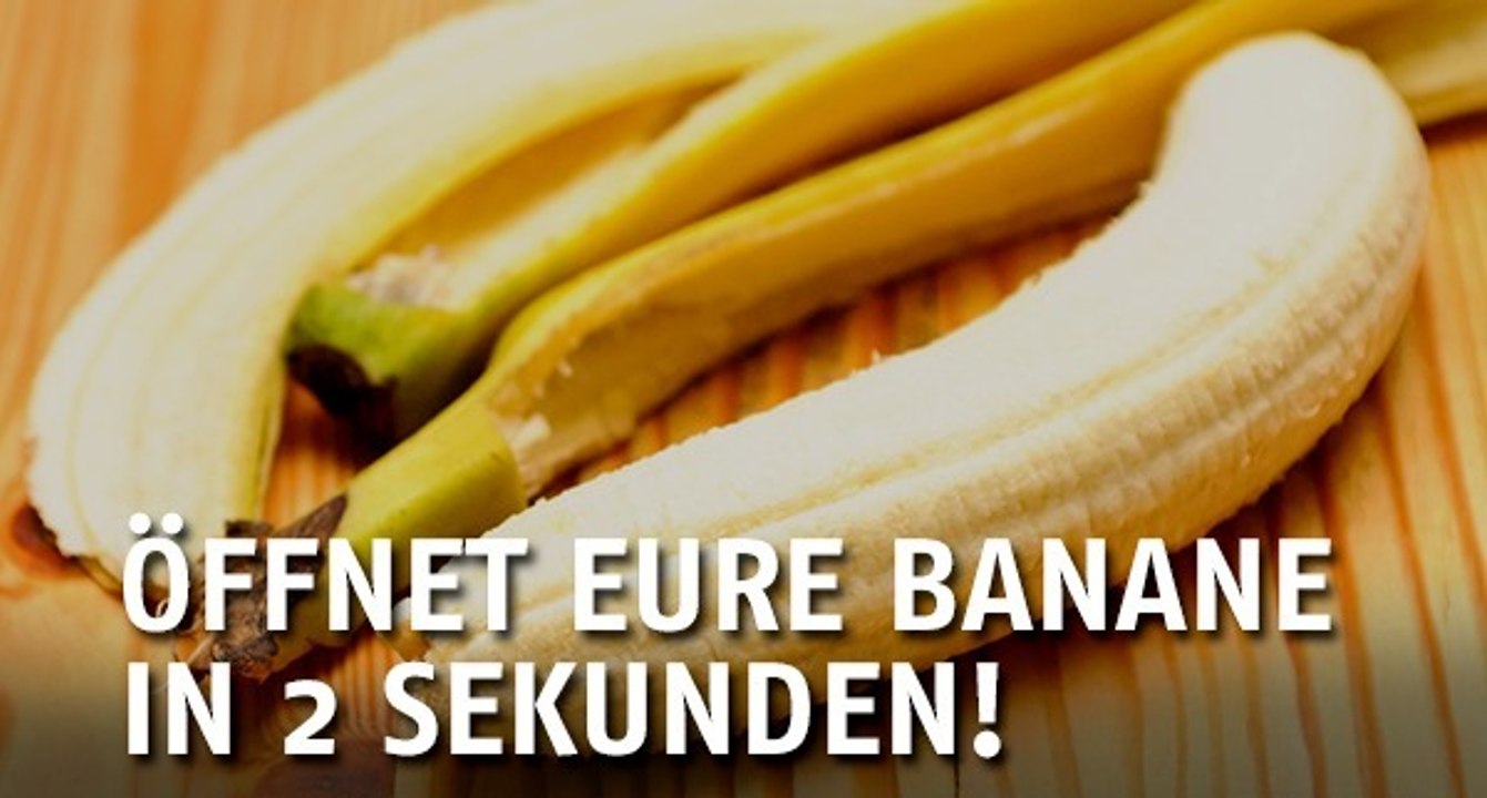 Tipp: So schält man eine Banane richtig