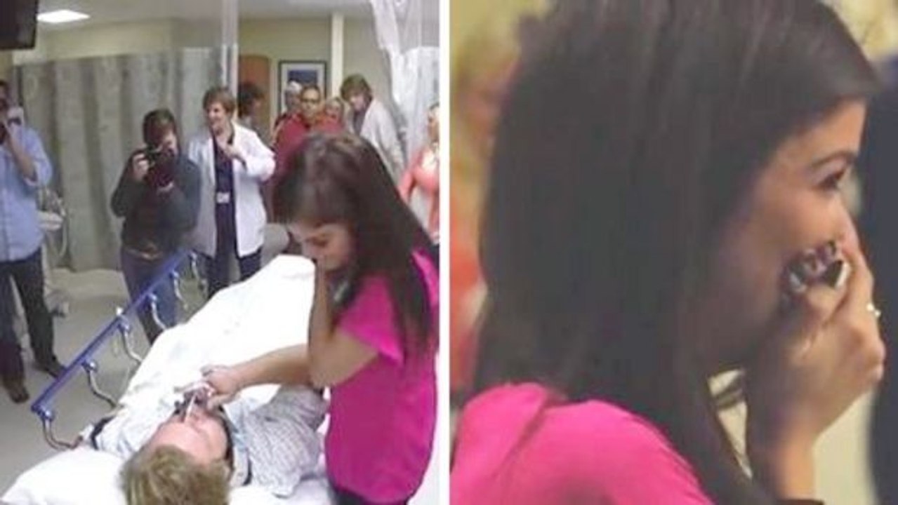 Dieses Mädchen wurde durch einen alarmierenden Anruf in Panik versetzt. Aber am Ende war es die Überraschung ihres Lebens.