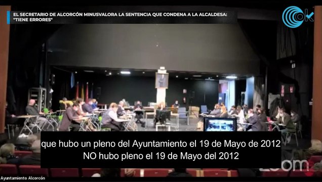 El secretario de Alcorcón minusvalora la sentencia que condena a la alcaldesa: Tiene errores