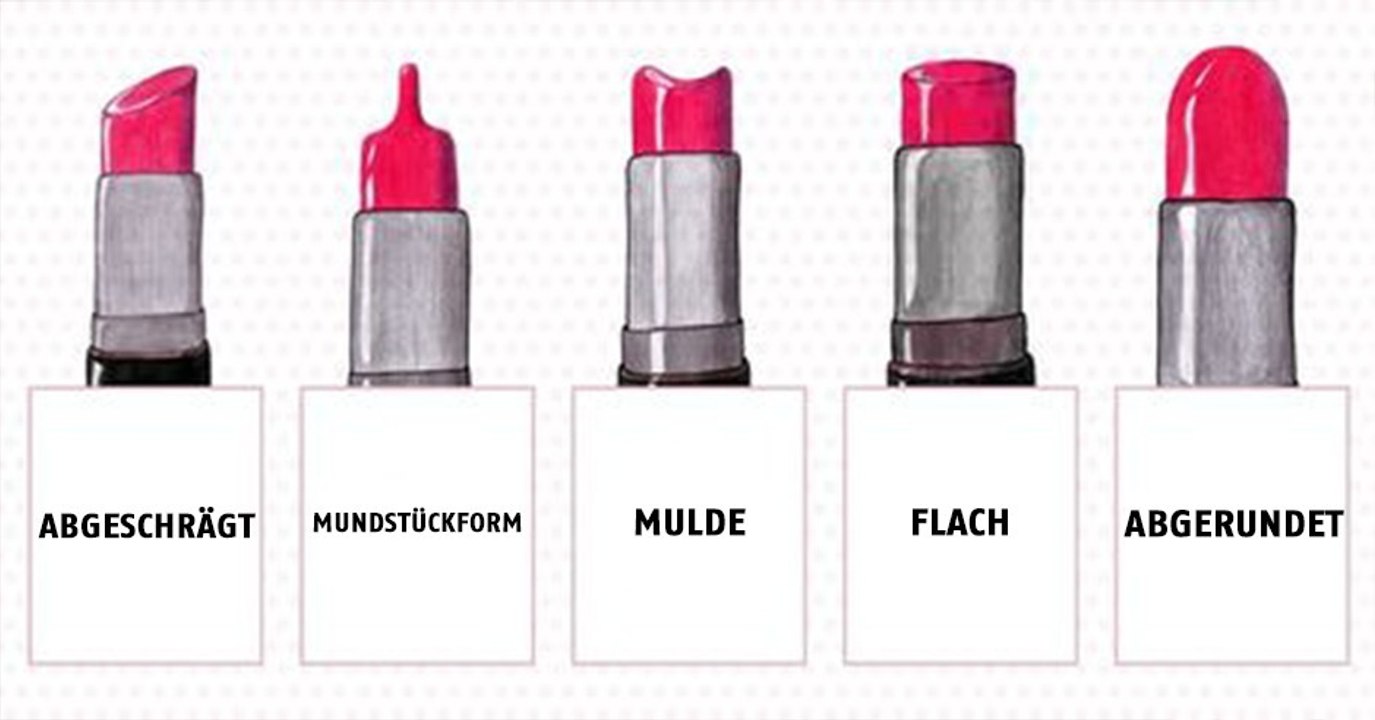 Die Form unserer Lippenstifte sagt viel über unsere Persönlichkeit!