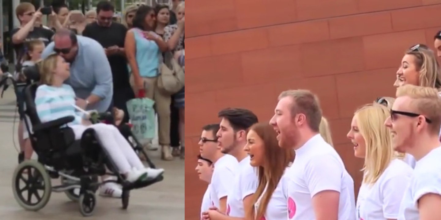 Um seine schwerkranke frau zu überraschen, organisiert carl gilbertson aus liebe einen chor