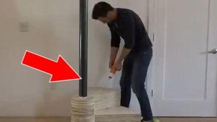 Dieser Mann baut eine außergewöhnliche Treppe!