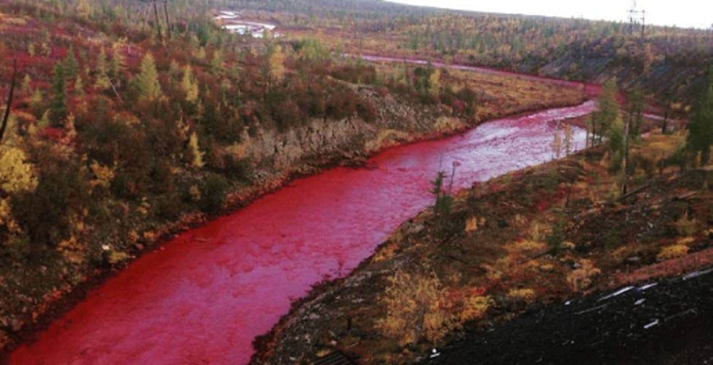 Daldykan Fluss: Das Wasser dieses russischen Flusses wurde gerade blutrot