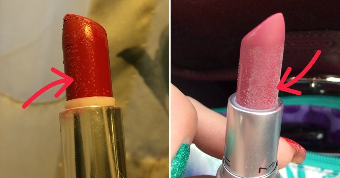 Lipstick Fungus - So sieht verdorbener Lippenstift aus