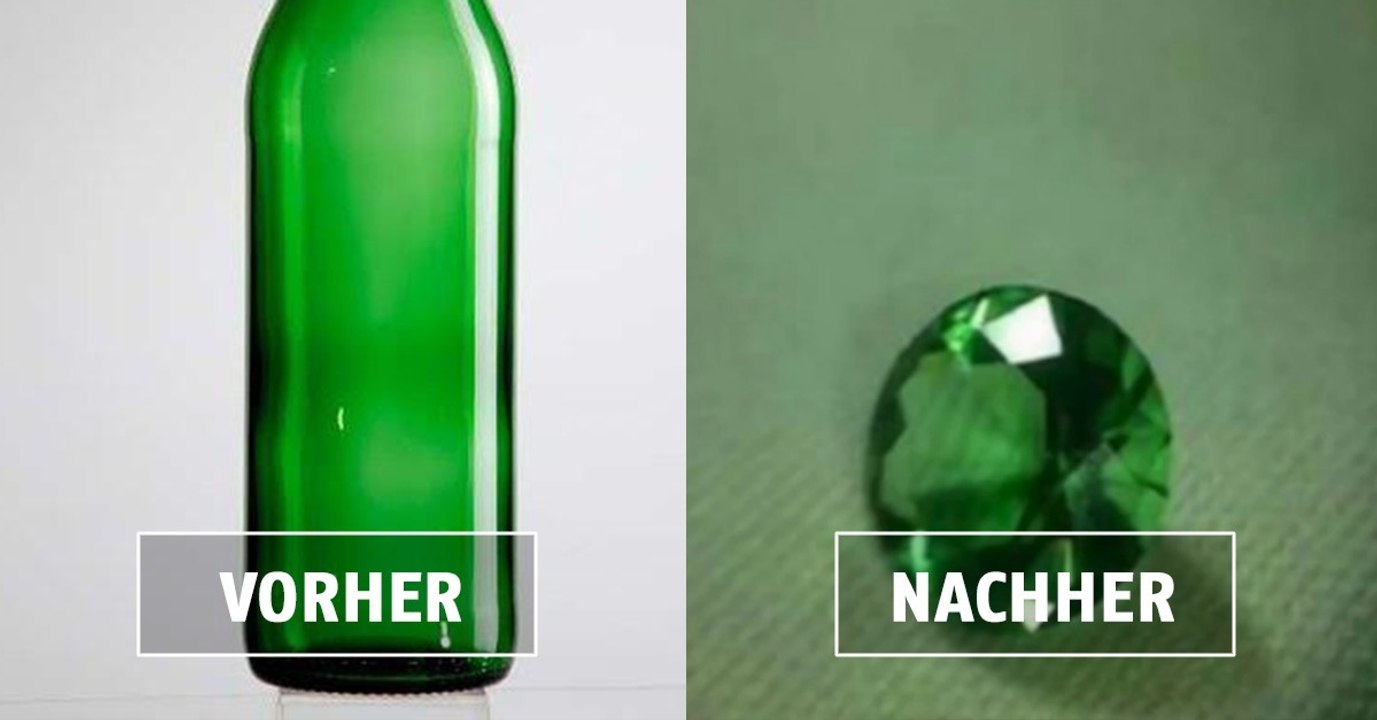 So machst du einen Ring aus grünem Glas, der aussieht wie ein Smaragd
