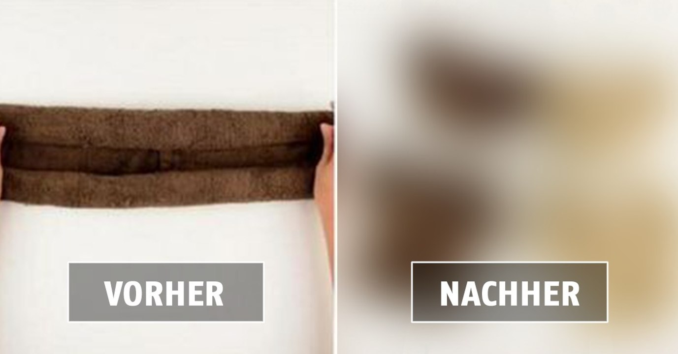 Ein niedlicher Trick! Im Handumdrehen wird aus diesem Handtuch...