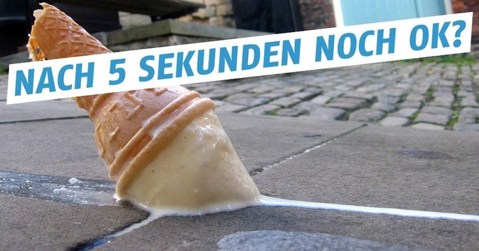 Die 5-Sekundenregel wenn Lebensmittel auf den Boden fallen, stimmt sie?