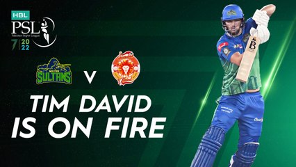 Tim David On Fire | Multan Sultans vs Islamabad United | Match 8 | HBL PSL 7 | ML2G
