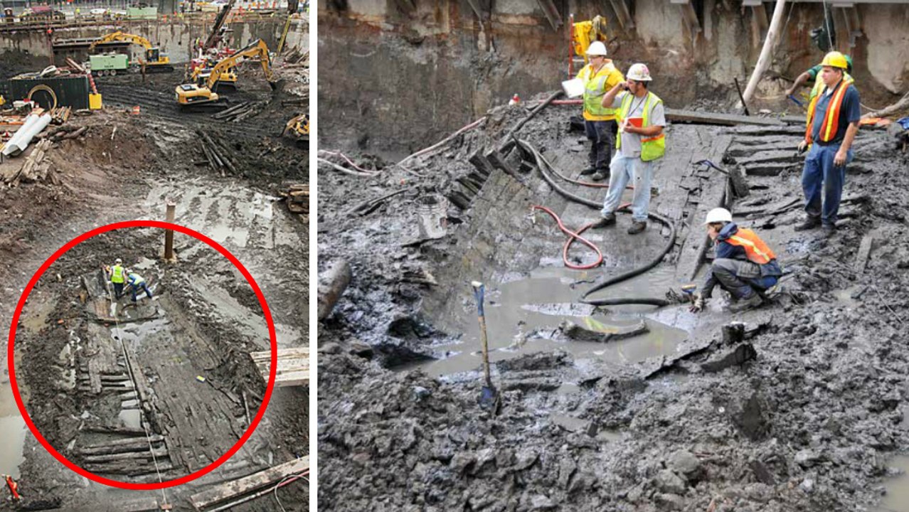 World Trade Center: In den Trümmern fanden Arbeiter Überreste eines Schiffes aus dem 18. Jahrhundert