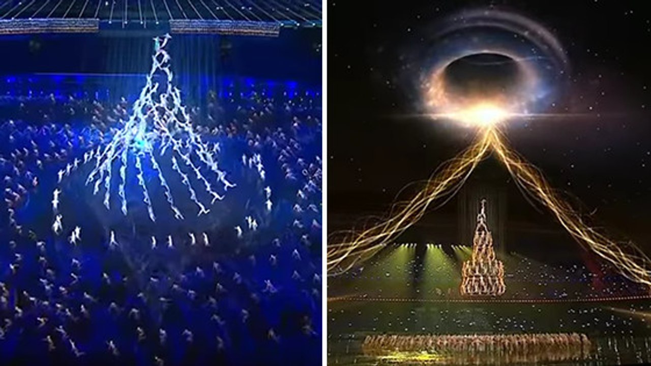 Der schönste Weihnachtsbaum der Welt in einer Tanzformation!