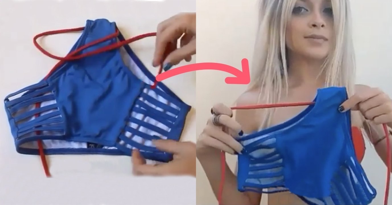 So verwandelst du ein Bikini-Höschen in ein Oberteil!