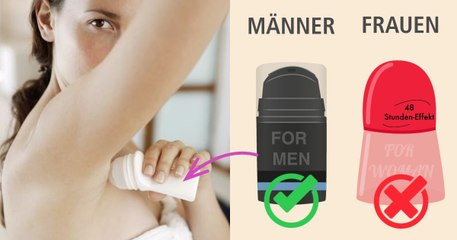 Schönheit: Deos für Herren sind preisgünstiger als Deos für Damen