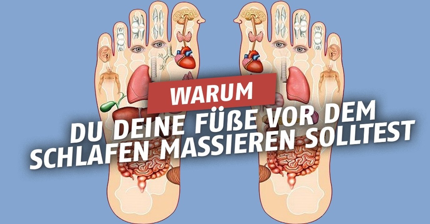 Mit einer kleinen Fußmassage ist gleich dem ganzen Körper geholfen!