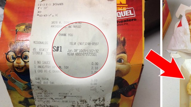 Sie kauft 2010 ein Happy Meal und macht es erst sechs Jahre später auf...