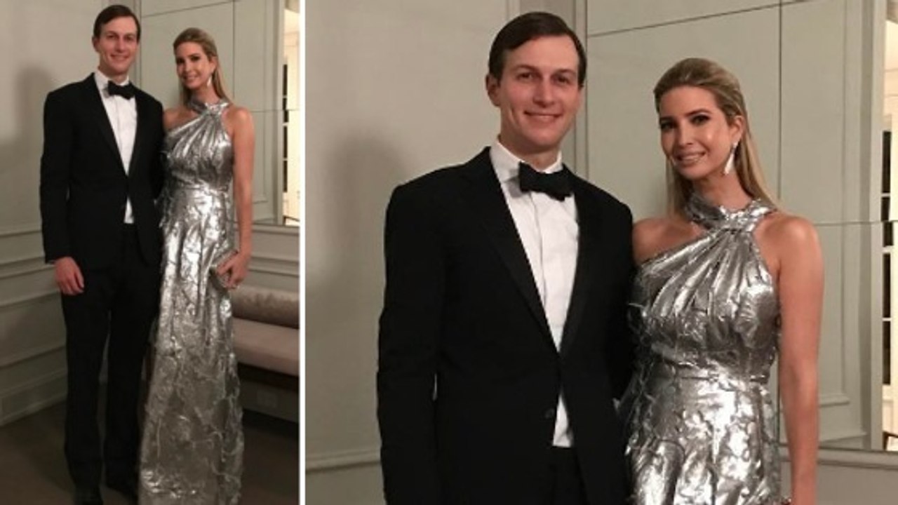 Ivanka Trump: Die Tochter von Donald Trump stößt mit ihrem silberfarbenen Designer-Kleid in den sozialen Netzwerken auf heftige Kritik