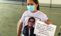 Na PB, ao tomar vacina, menina de 7 anos homenageia seu pai, ex-prefeito que morreu de covid em 2021