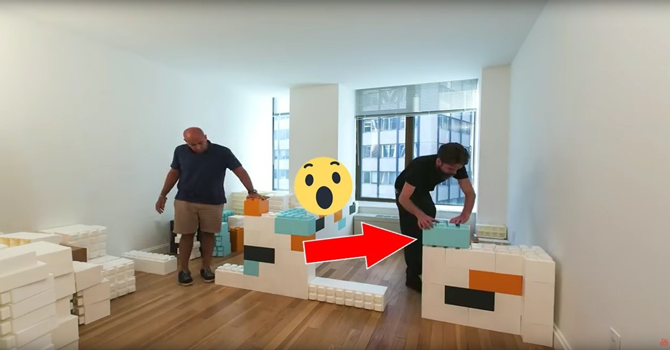 EverBlock System: Riesen-Lego-Steine in unterschiedlichen Farben und Größen