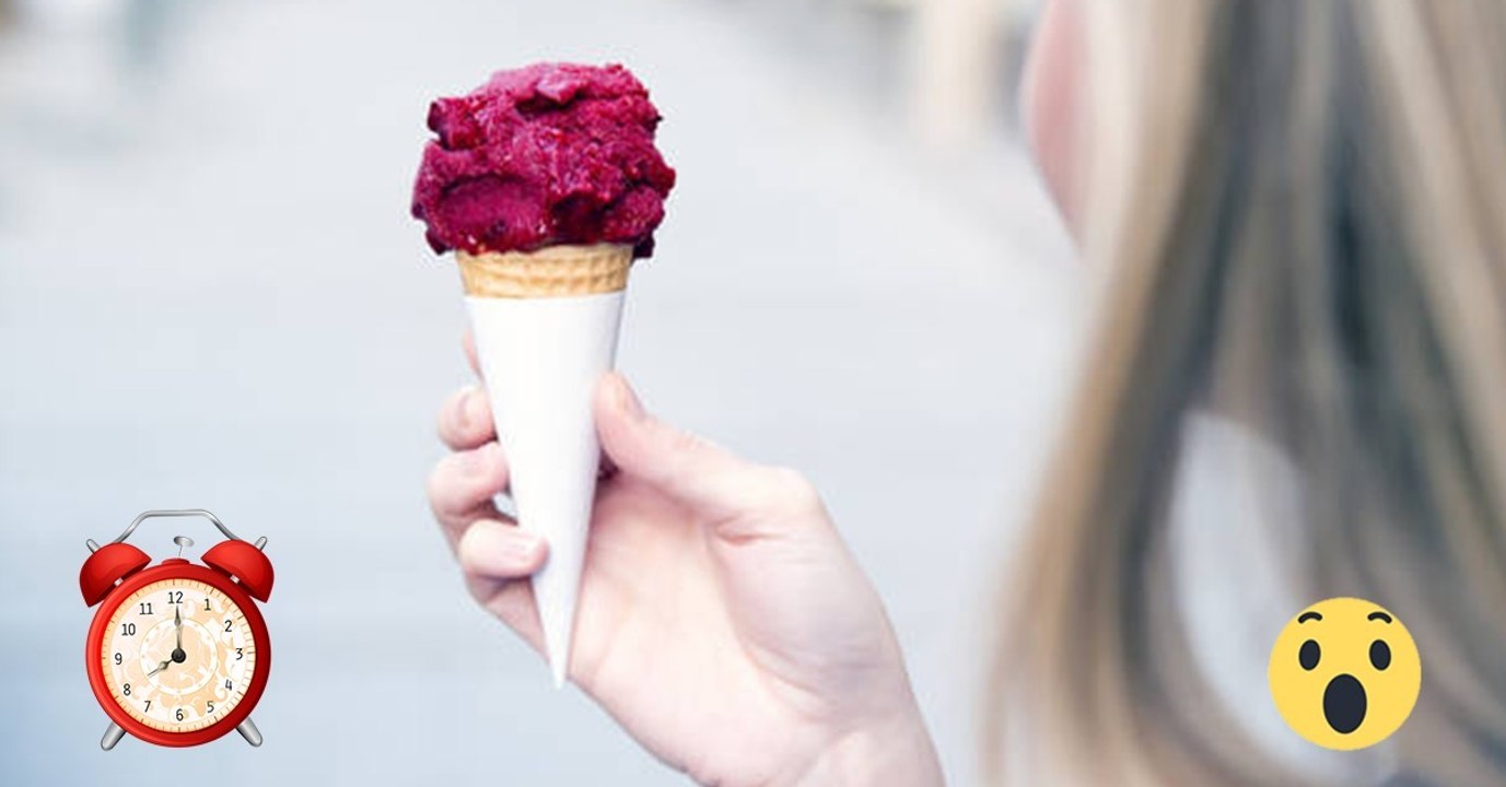 Ein eis zum frühstück fördert die gesundheit