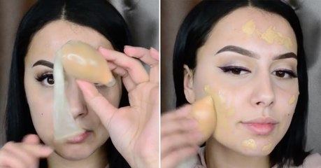 Sie schminkt sich mit einem Gummi. Das musst du gesehen haben!