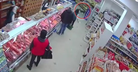 In Serbien verirrt sich ein verängstigtes Reh in einen Supermarkt
