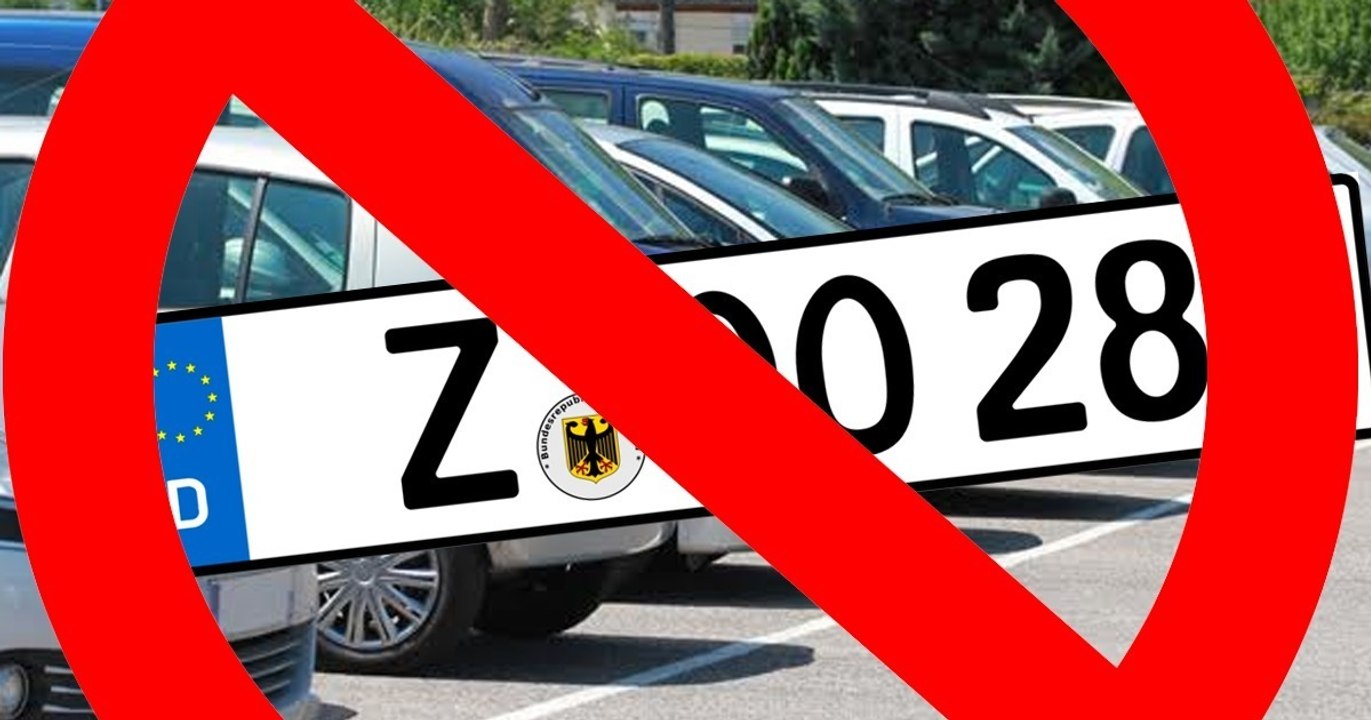 Verboten: Auto-Kennzeichen, Nummernschilder und Zahlen an deutschen PKWs