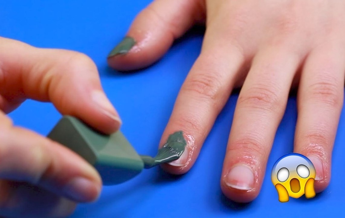 Schönheitstipp: Mit Vaseline keine Kleckser mehr auf der Haut beim Auftragen von Nagellack!